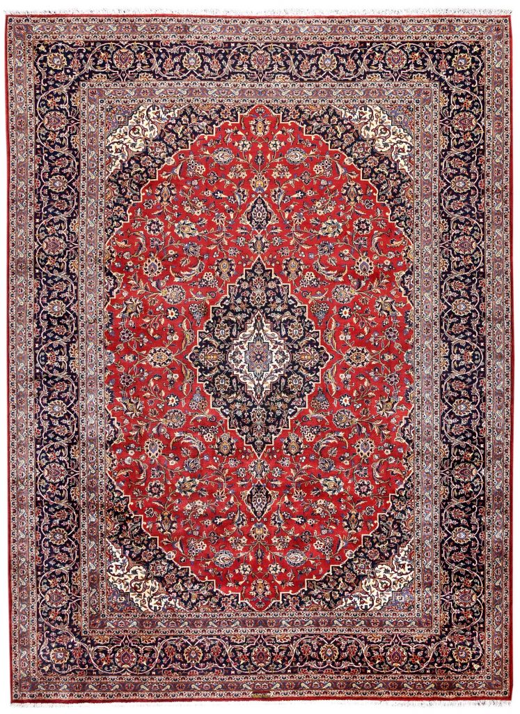 Authentic Red Persian Kashan carpet for sale DR-359 | CarpetShip