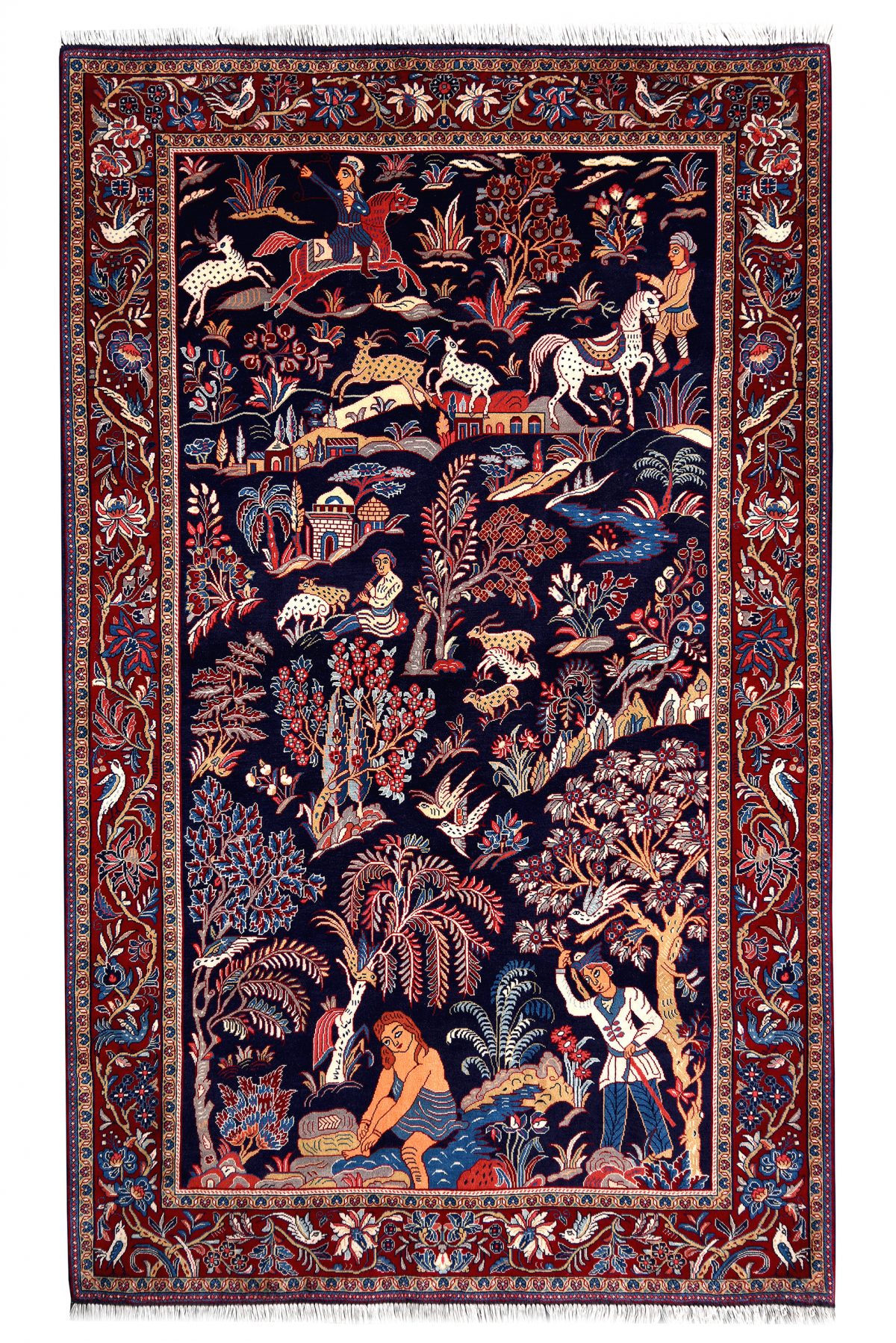 Persian Sarouk Rug ~1960, Nomadic Tree of Life | CarpetShip