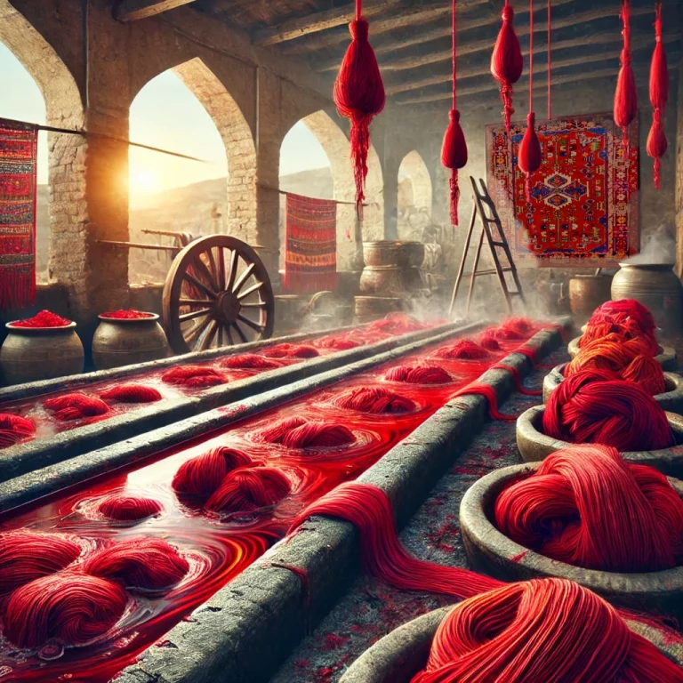 Red dyes in Persian Traditional Rugs