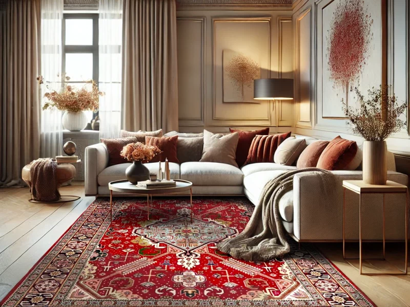 How to Decorate with a Red Persian Rug