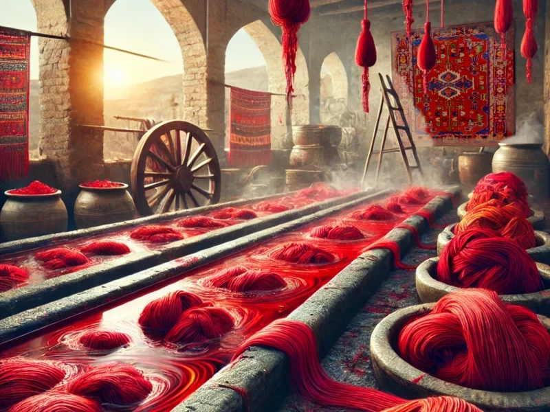 Red dyes in Persian Traditional Rugs